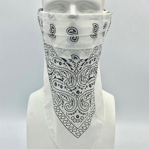 Pleated facemasks with filter and Velcro straps